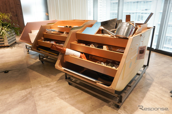 船場の共創家具がならぶヤマハ発動機の共創スペース「リジェラボ」