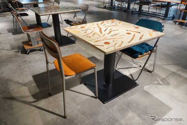 船場の共創家具がならぶヤマハ発動機の共創スペース「リジェラボ」