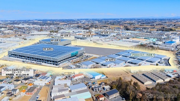 HAZMAT倉庫10棟からなる物流施設「プロロジスパーク古河7」