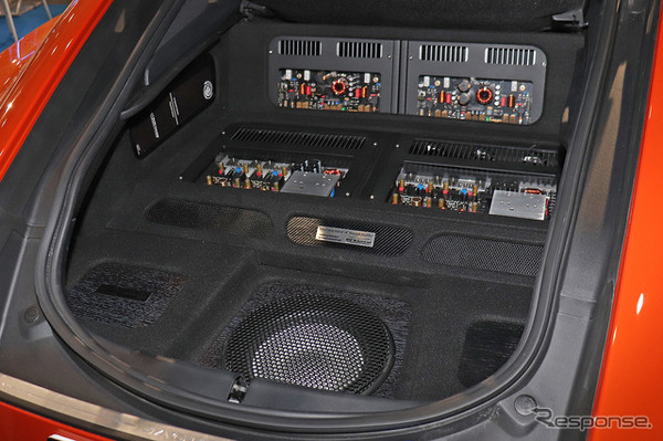 「単体DSP」が搭載されたオーディオカーの一例（製作ショップ：AVカンサイ＜大阪府＞）。