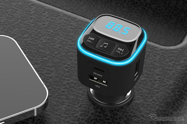 Kashimura・FMトランスミッター フルバンド USB2ポート（KD-271）