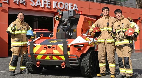 ヒョンデグループの無人消防ロボット