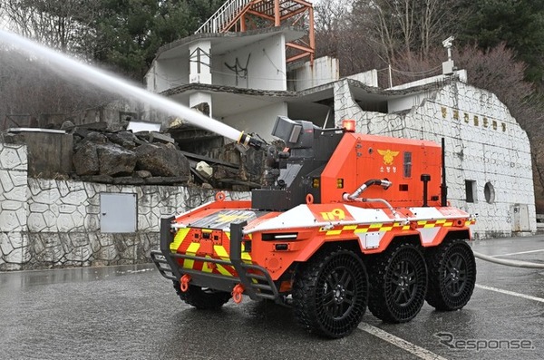 ヒョンデグループの無人消防ロボット