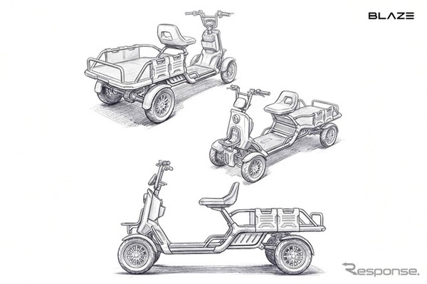 ブレイズの特定小型原付初の4輪モデル