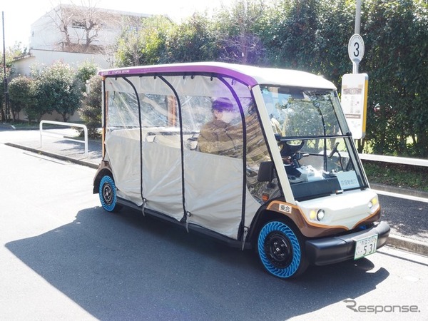 杉並区グリーンスローモビリティ×次世代タイヤ AirFree 実証実験：荻外荘公園