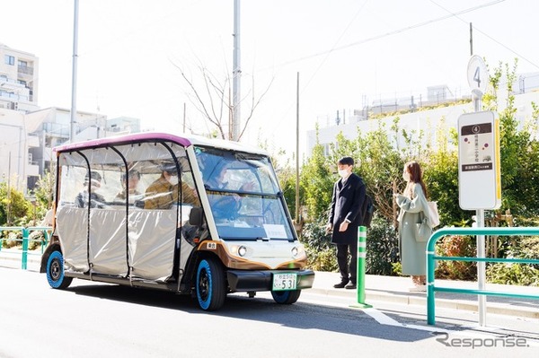 杉並区グリーンスローモビリティ×次世代タイヤ AirFree 実証実験：桃井第二小学校