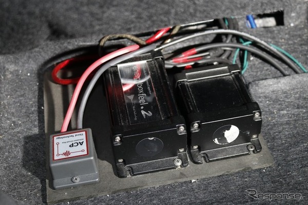 電源強化はオーディオコンペにも出場するオーナーならではのこだわり。しっかり上位を狙える音作りを実践する。