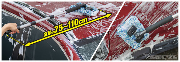 プラスセーヌ洗車スポンジ マイクロファイバーモップ