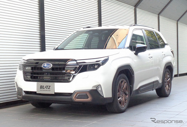 ブリッツ DAMPER ZZ-R　スバル・フォレスター装着例（基準車高：フロント 32mmダウン / リア 44mmダウン）