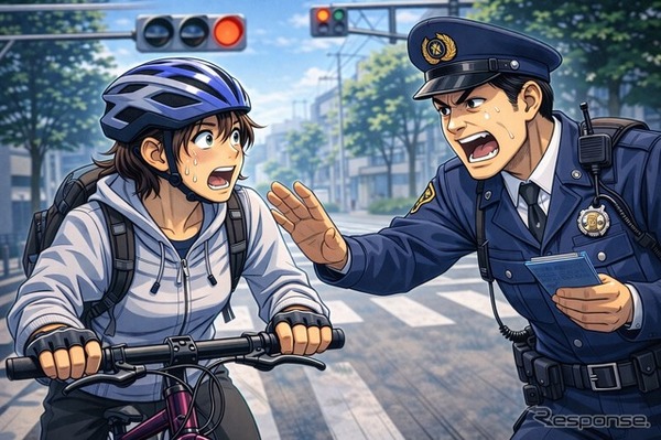 信号無視、横断歩行者妨害（イメージ）