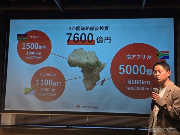 ホンダから生まれた砂漠の砂を道路の骨材にする「PathAhead」の記者発表会より