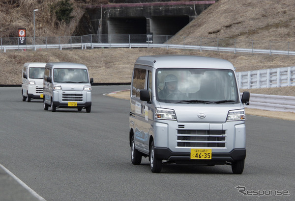 eハイゼットカーゴで競うターゲットタイム