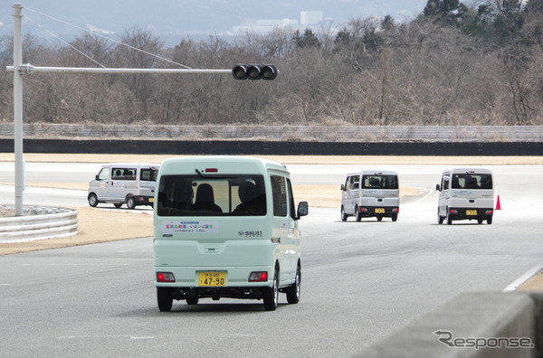 eハイゼットカーゴで競うターゲットタイム
