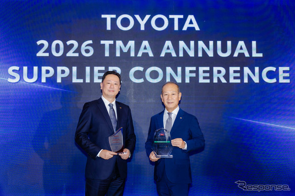 ブリヂストン アジア パシフィック 吉眞弘氏（左）、タイ ブリヂストン 石井聡人氏（右）