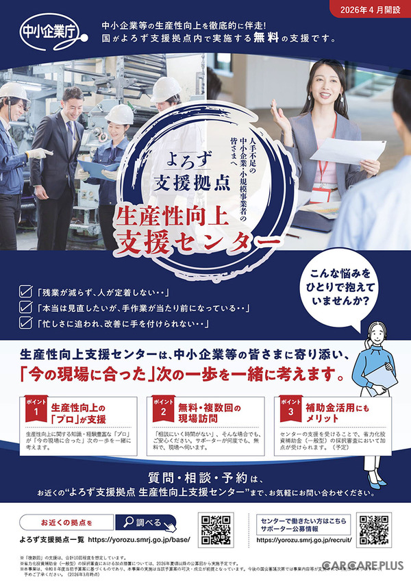整備現場の人手不足に解を…中小機構「省力化ナビ」公開と「生産性向上支援センター」新設がもたらす変革