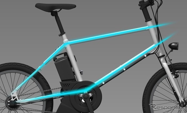 ヤマハ PAS CRAIG ALLEYのフレームデザイン