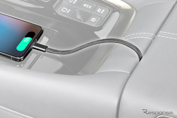 SEIWA・マグネットフラットナイロンケーブルCC 0.5m（D659）