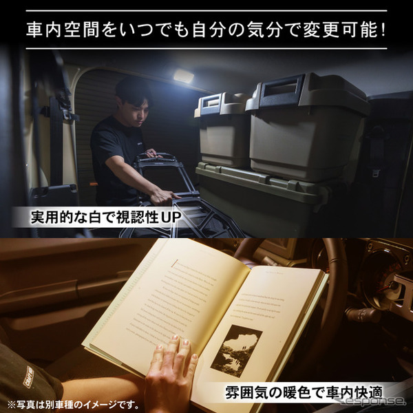 クラフトワークスの『プリウス』30系専用LEDルームランプ