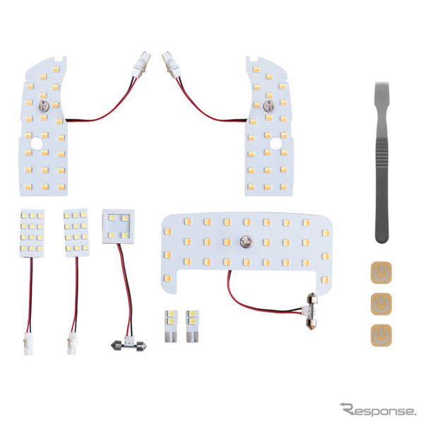 クラフトワークスの『プリウス』30系専用LEDルームランプ