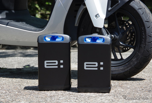 ホンダの電動バイクに搭載されるモバイルパワーパックe: