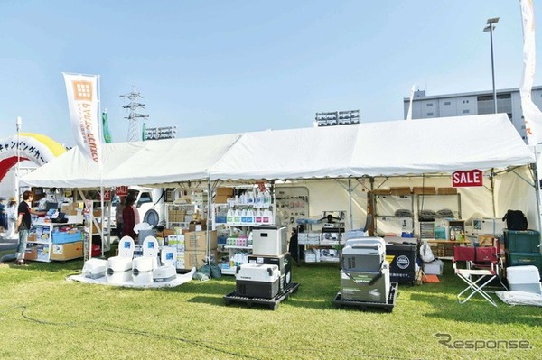 神奈川キャンピングカーフェア物販ブース