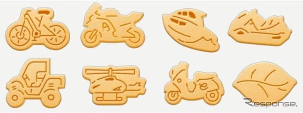 ヤマハ発動機と春華堂の「NORIMONO SABLE（乗り物サブレ）」