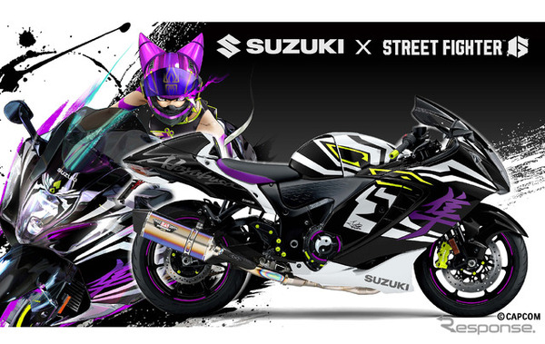 スズキと『ストリートファイター6』がコラボした『Hayabusa Tuned by JURI』