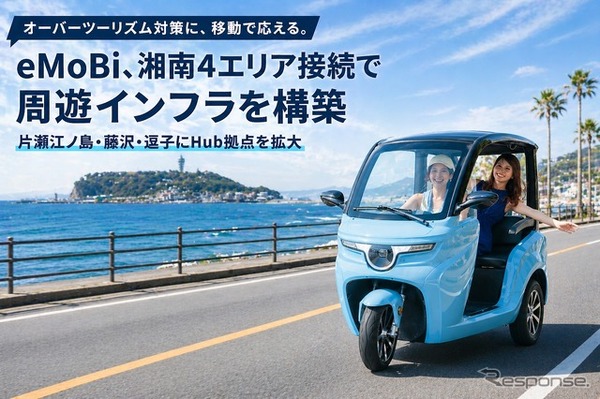 eMoBiがオーバーツーリズム対策として、湘南4エリア接続で周遊インフラを構築