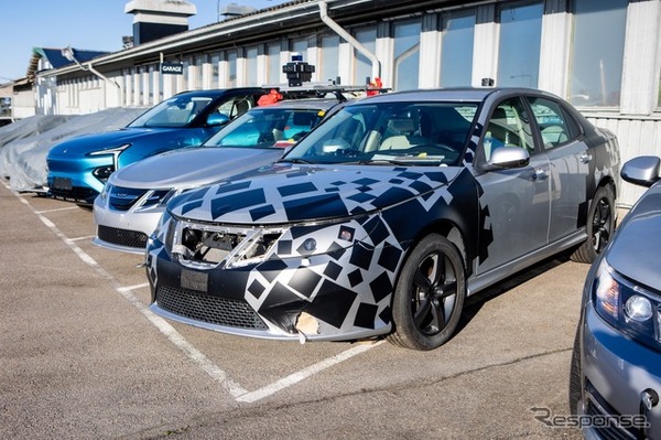 ネブス9-3電気自動車試作車。内燃機関式レンジエクステンダーを搭載（2014年製）。走行距離は不明