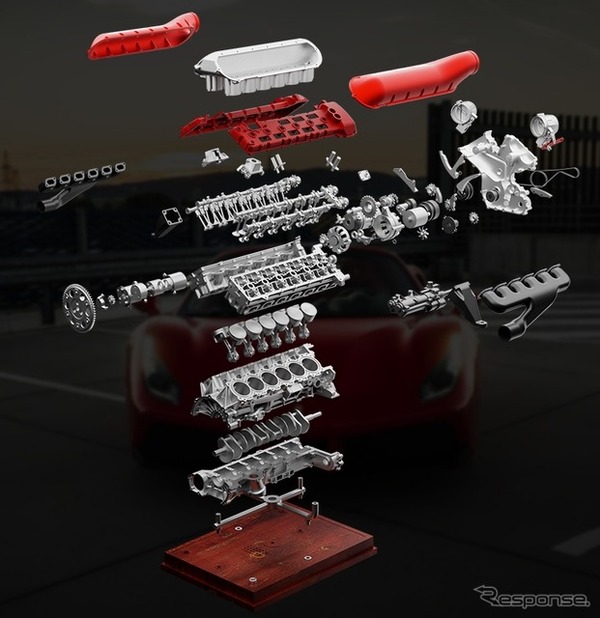 1/4スケール V12レーシングエンジン模型