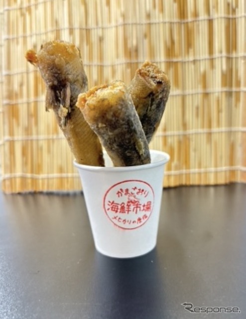 蒲郡海鮮市場 メヒカリのから揚げ