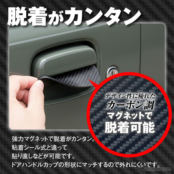 『ジムニー/ジムニーシエラ』用ドアハンドルプロテクター「K-DHP03」