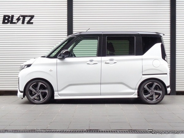 ブリッツ DAMPER ZZ-R　ムーヴ装着例（基準車高：フロント 24mmダウン / リア 29mmダウン）