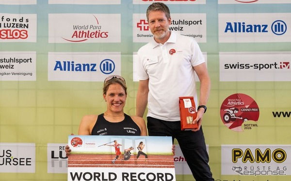 車いすレーサーのデブルナー選手が200mで世界記録更新
