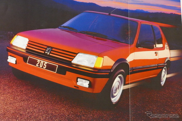 プジョー205GTI 当時のカタログ