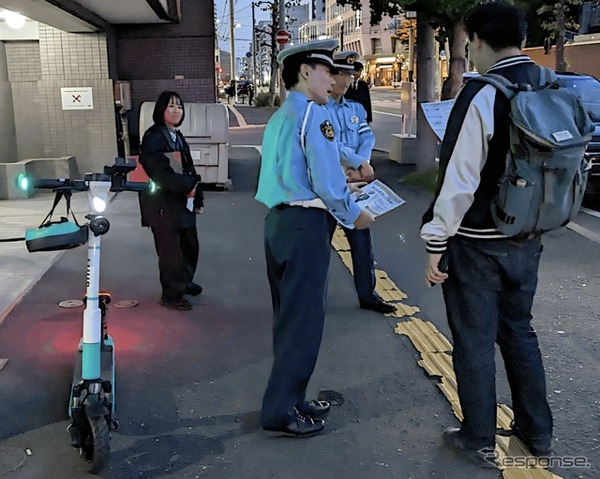 Luupと北海道警察が電動キックボード・電動アシスト自転車のマナー啓発活動（2025年10月）