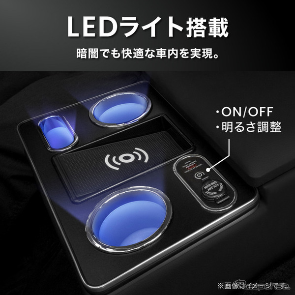 ハイエース専用LEDコンソールボックス