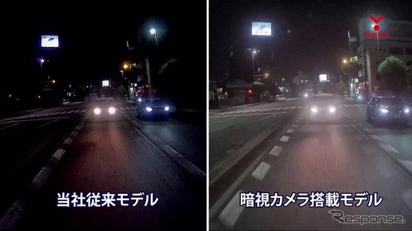 ユピテルの暗視カメラ搭載ドライブレコーダー