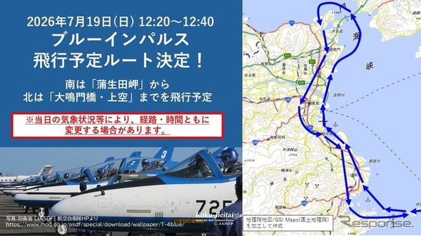 ブルーインパルス飛行ルート