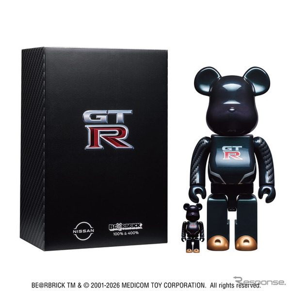 2026年限定デザインの「NISSAN GT-R BE@RBRICK 100% & 400%」