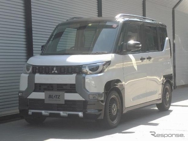 ブリッツ DAMPER ZZ-R　デリカミニ装着例（基準車高：フロント 24mmダウン / リア 22mmダウン）