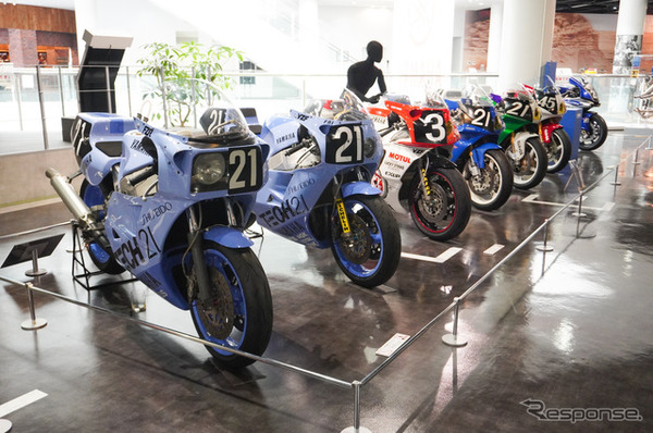 9月30日までの期間、ヤマハの歴代「鈴鹿8耐」参戦車両の特別展示も