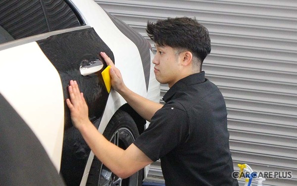 施工トレーニング研修に参加していた、八光自動車工業株式会社 八光Body Technical Centerの施工スタッフ久野氏