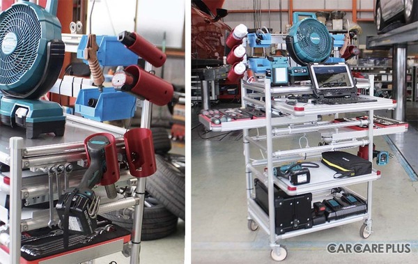 赤系のカップ型樹脂のパーツは、3Dプリンターで製作されている