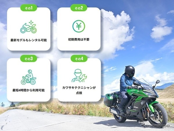 カワサキプラザレンタル予約サイトをリニューアル