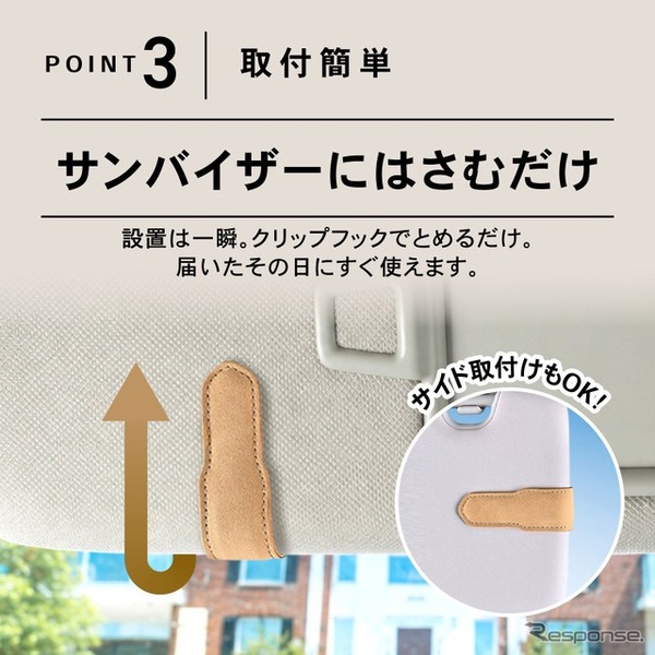 「サングラスダブルクリップ」