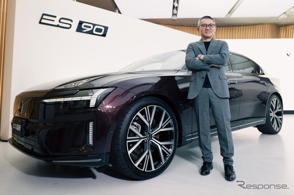 ボルボ・カー・ジャパンのエドソン・イシカワ社長とES90