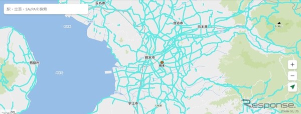 『走行実績マップ』専用ウェブサイト