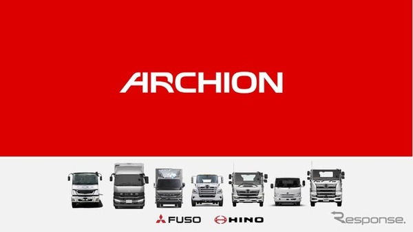 日野と三菱ふそうが経営統合してARCHION（アーチオン）が発足（参考）