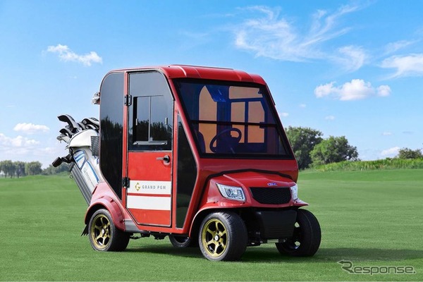 オリンピアが開発したドア付きゴルフカート「AirCon Cart（エアコンカート）」